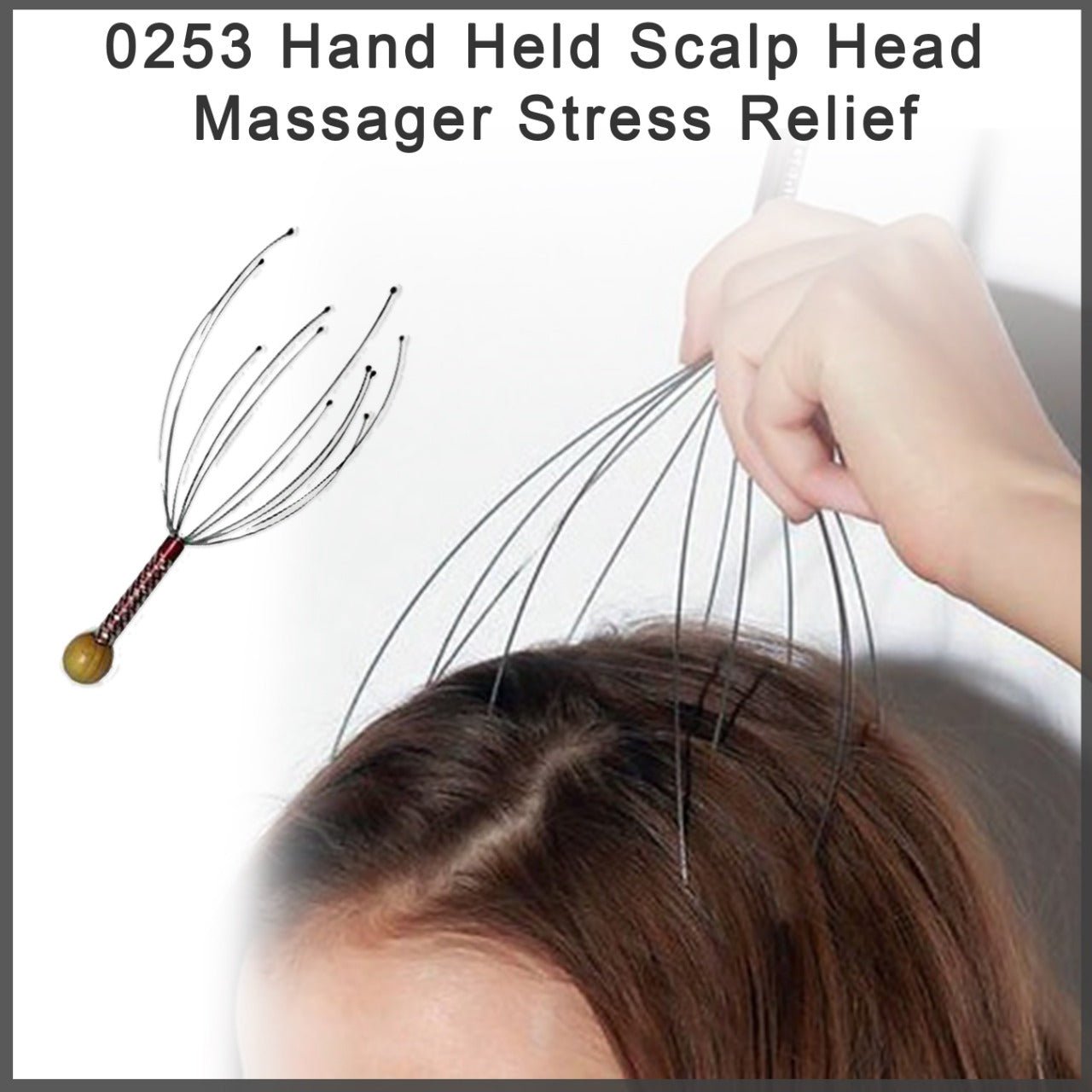 Handheld Scalp Massager – Stress Relief & Relaxation | Calm & Curl