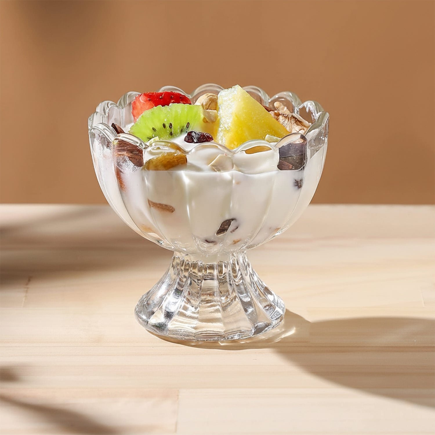Ice-Cream-Cup-02 Serving Dessert Bowls – 6 Pc Brown Plastic Set | Lunchie Bunchie