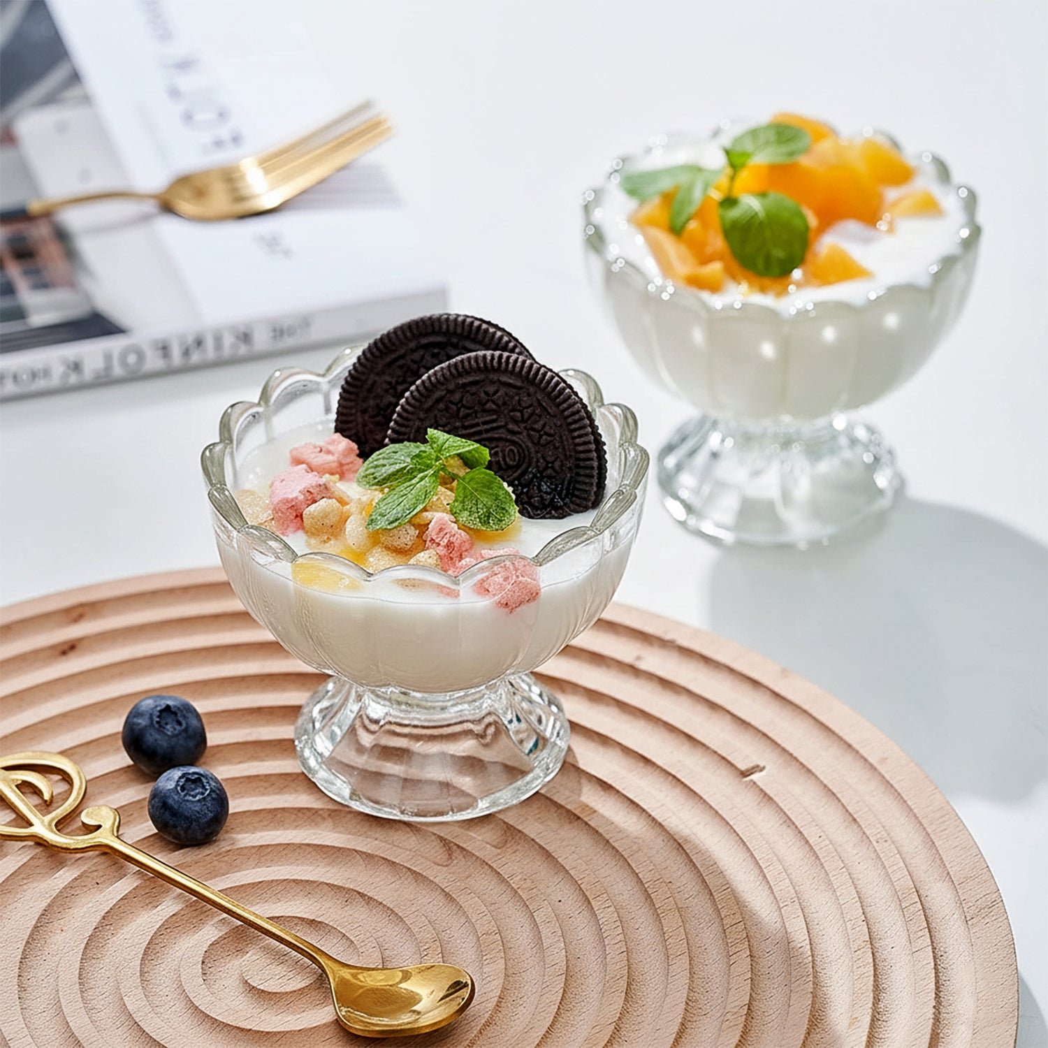 Ice-Cream-Cup-03 Serving Dessert Bowls – 6 Pc Brown Plastic Set | Lunchie Bunchie