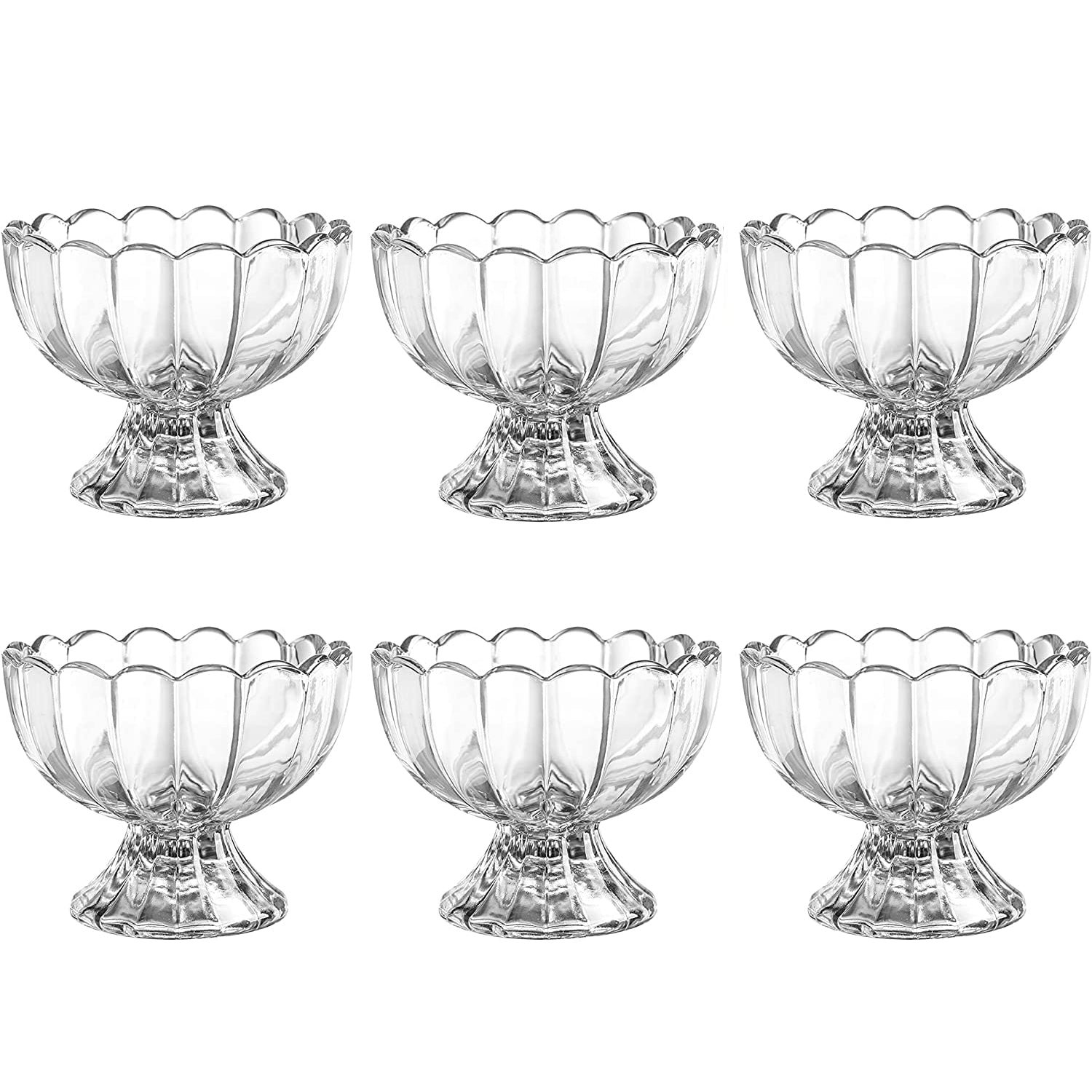 Ice-Cream-Cup-05 Serving Dessert Bowls – 6 Pc Brown Plastic Set | Lunchie Bunchie