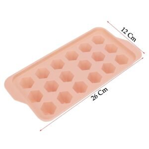 Plastic Ice Cube Tray – 18 Diamond Cavities for Easy Release