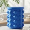 Silicone Ice Cube Maker Cup Squeeze to Pop Mould with Lid Space Sav...