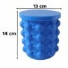 Silicone Ice Cube Maker Cup Squeeze to Pop Mould with Lid Space Sav...