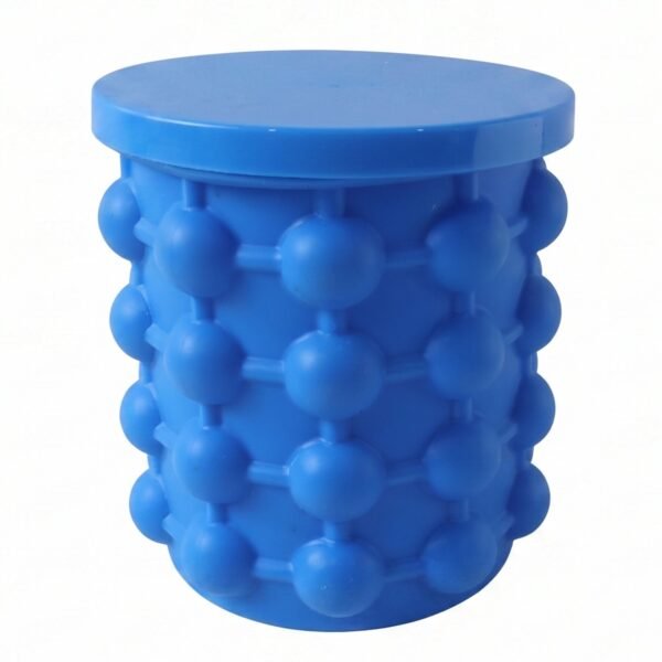 Silicone Ice Cube Maker Cup Squeeze to Pop Mould with Lid Space Sav...