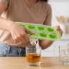 Plastic 8 Grid Ice Cube Tray with Lid Skull Shape Freezer Ice Mold (1 Pc)