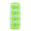 Plastic 8 Grid Ice Cube Tray with Lid Skull Shape Freezer Ice Mold (1 Pc)