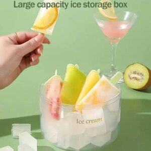 Plastic Ice Candy Maker – Reusable 8 Mold Set for Summer Treats