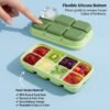 Mini Plastic 6 Cavity Fridge Storage Tray Ice Cube Tray Freezer Mold (1 Pc)