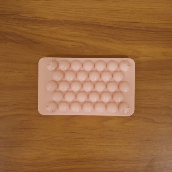 Plastic Ball Ice Cube Tray – Durable & Easy Release with Lid