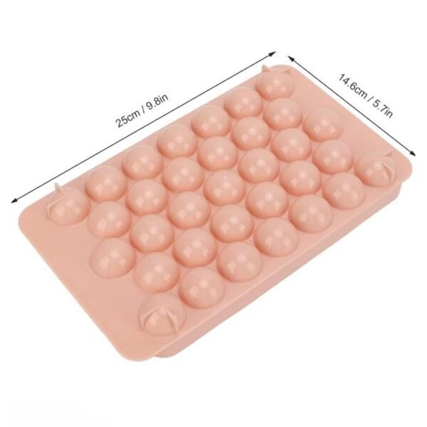 Plastic Ball Ice Cube Tray – Durable & Easy Release with Lid