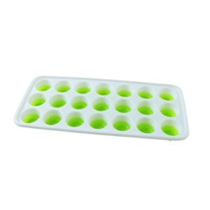 Plastic Ice Cube Tray – 21 Grid Round Mold with Lid