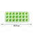 Plastic Ice Cube Tray – 21 Grid Round Mold with Lid