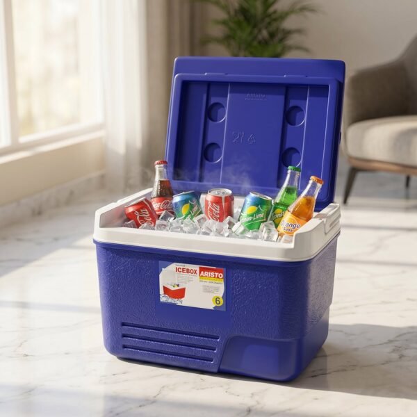 Portable 6L Ice Cooler Box – Keeps Drinks Chilled Outdoors