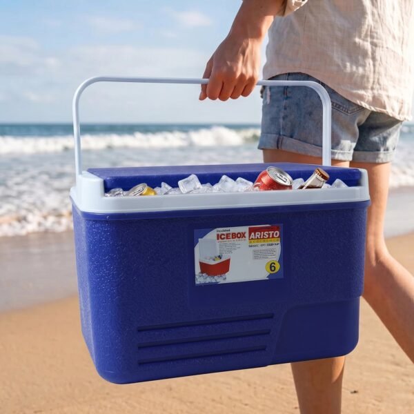 Portable 6L Ice Cooler Box – Keeps Drinks Chilled Outdoors