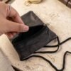 Leather Neck Wallet – Convenient ID & Card Holder with Lanyard