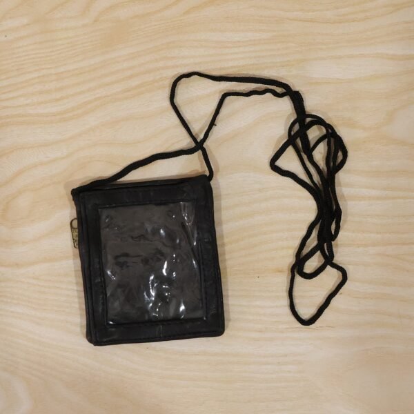 Leather Neck Wallet – Convenient ID & Card Holder with Lanyard
