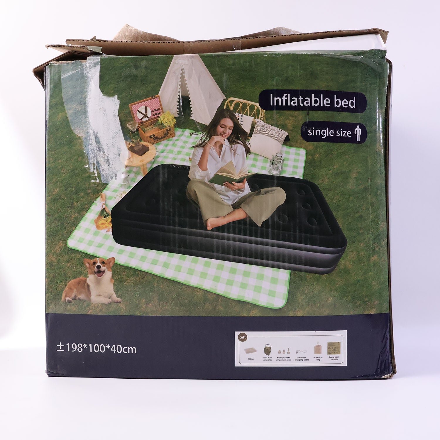 Portable Inflatable Bed – Quick Setup Folding Air Mattress