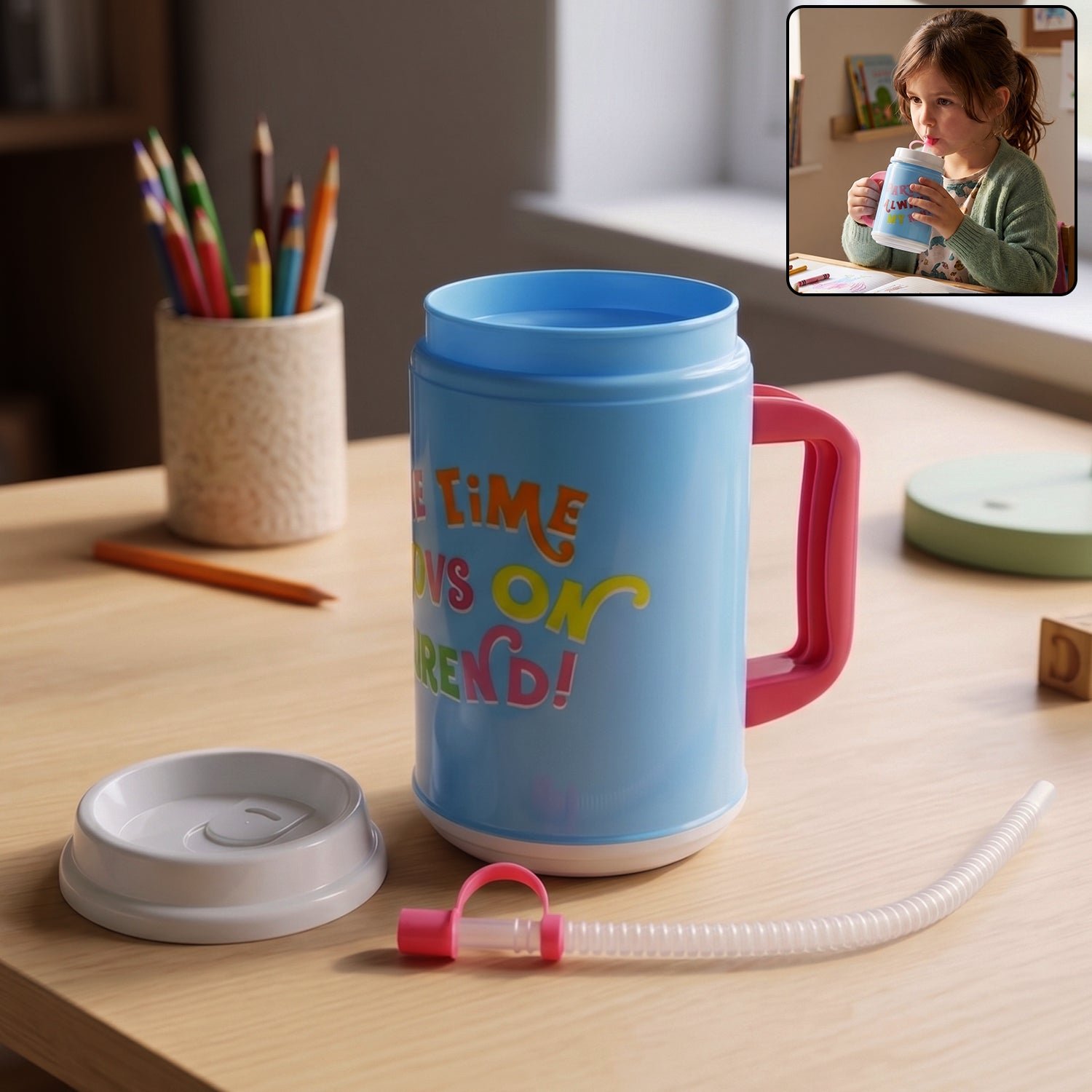 InsulatedMugwithLid-WOSKU-01 Insulated Mug with Straw – 709 ml Leak-Resistant | Bottlart