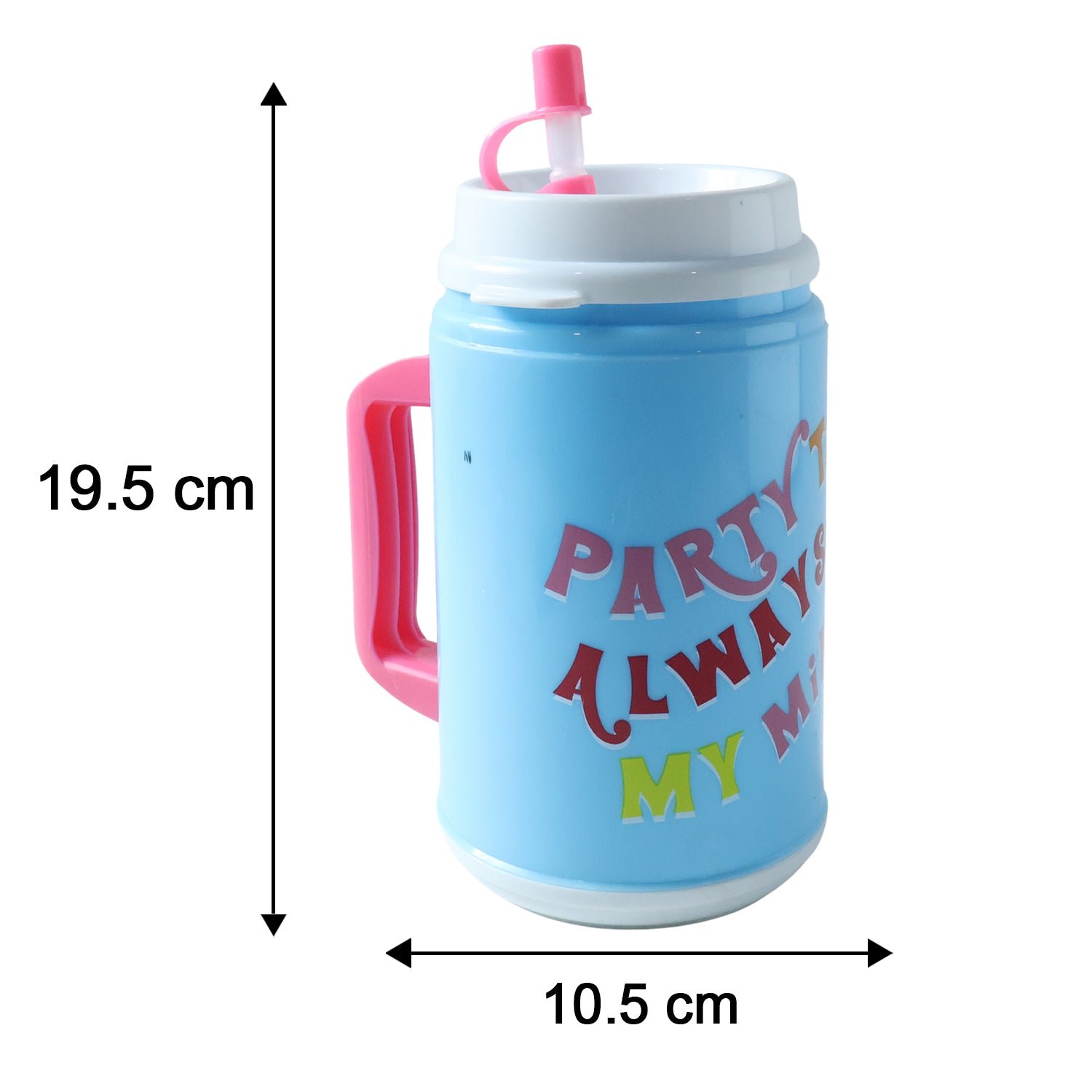 Insulated Mug with Straw – 709 ml Leak-Resistant | Bottlart