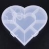 Heart-Shaped Plastic Bead Storage Organizer – 10 Adjustable Compartments