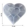 Heart-Shaped Plastic Bead Storage Organizer – 10 Adjustable Compartments