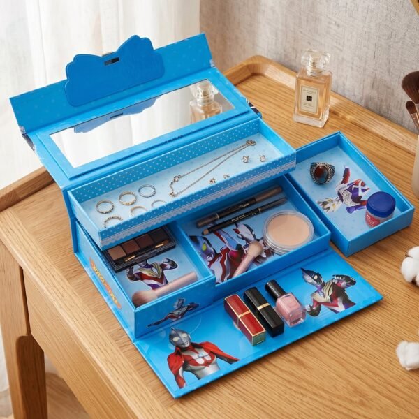 Jewelry-and-Makeup-Box-3 Multipurpose Folding Makeup and Jewelry Storage Box – Compact & Portable