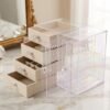 Acrylic Jewelry Organizer Box, Multi-Drawer Velvet Storage for Rings (1 Set)