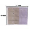 Acrylic Jewelry Organizer Box, Multi-Drawer Velvet Storage for Rings (1 Set)