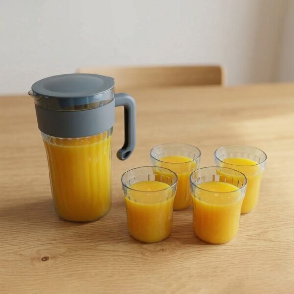JugandGlasses-03 Plastic Water Jug with 4 Glasses Set – Perfect for Home Use