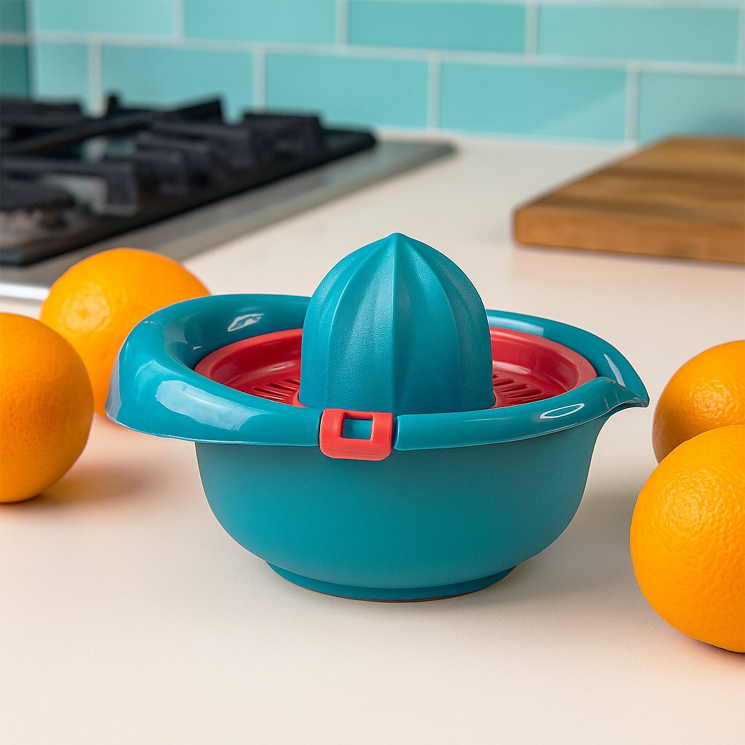 Manual Citrus Juicer – Premium Hand Press with Lock & Strainer