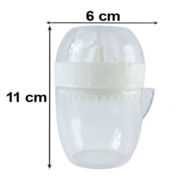 Plastic Mini Manual Citrus Lemon Orange Squeezer with Cup (1 Pc)