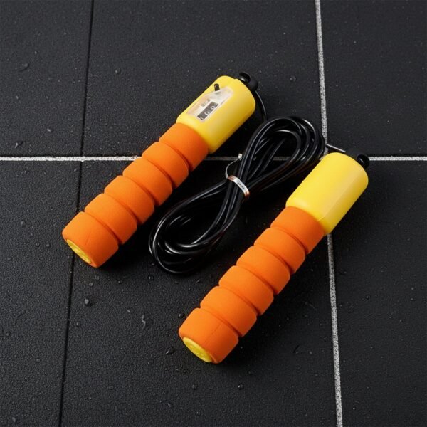 Adjustable Fitness Jump Rope – Digital Counter & Anti-Slip Grip