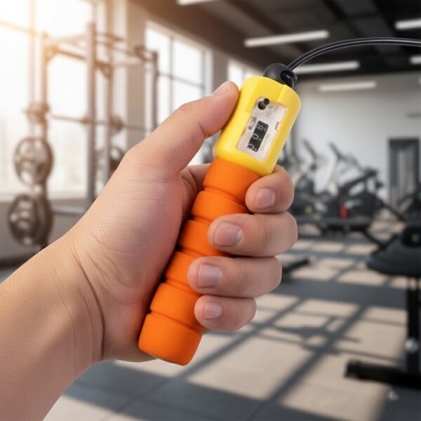 Adjustable Fitness Jump Rope – Digital Counter & Anti-Slip Grip