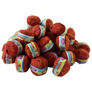 Sacred Cotton Thread Set – 48 Pooja Kalawa Balls for Rituals