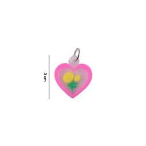 Cute Heart & Flower Bag Charm Set – Versatile & Stylish