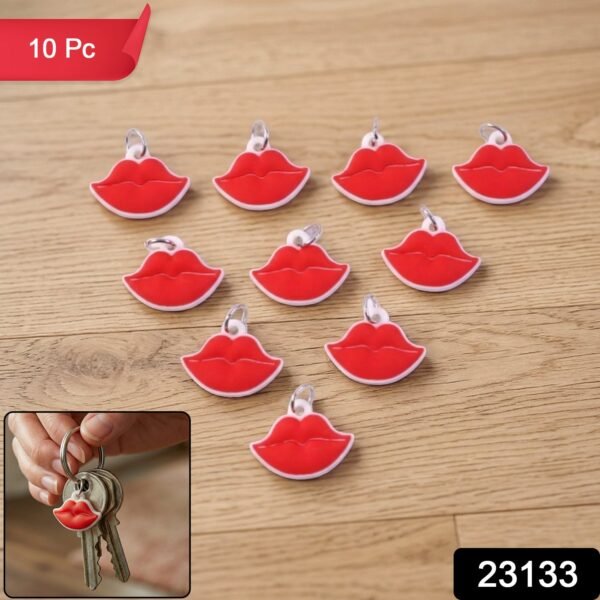 Lips Shape Bag Charm Keychain – Trendy Decoration for Bags & Keys