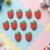 Strawberry Design Bag Charm Keychain Set – Fun Fruit Decor