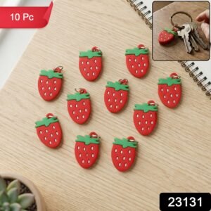 Strawberry Design Bag Charm Keychain Set – Fun Fruit Decor