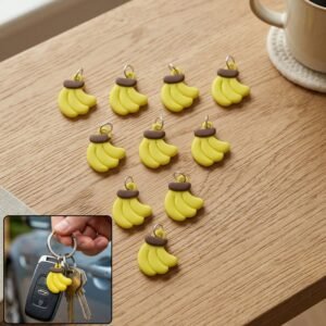 Banana Shape Keychain – Fun and Trendy Bag Accessory