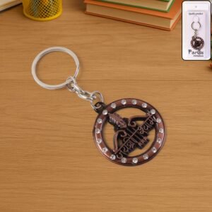 Keychain-01_63fc7819-93c5-4c9d-b5bb-392085b8e780 Jai Shree Shyam Keychain – Durable Metal with Crystal Accent