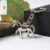 Metallic Horse Keychain – Durable Polished Chrome Accessory