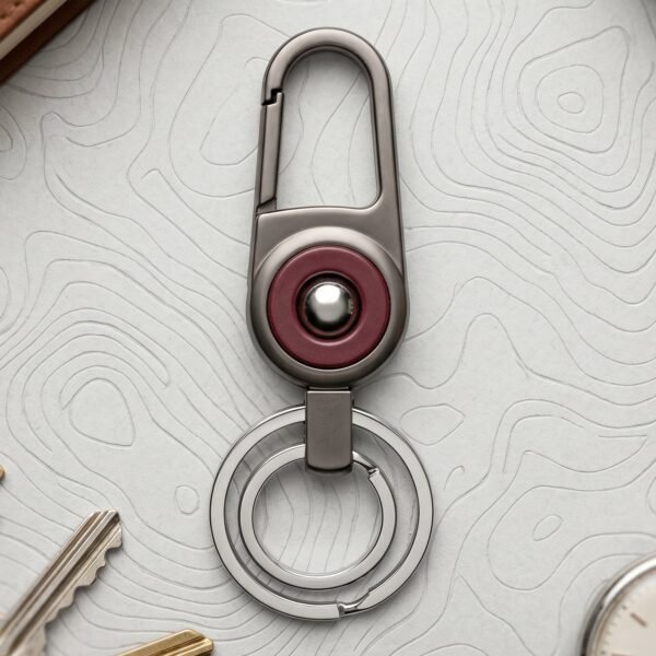 Heavy Duty Metal Key Holder – Secure Clipping & Dual Rings