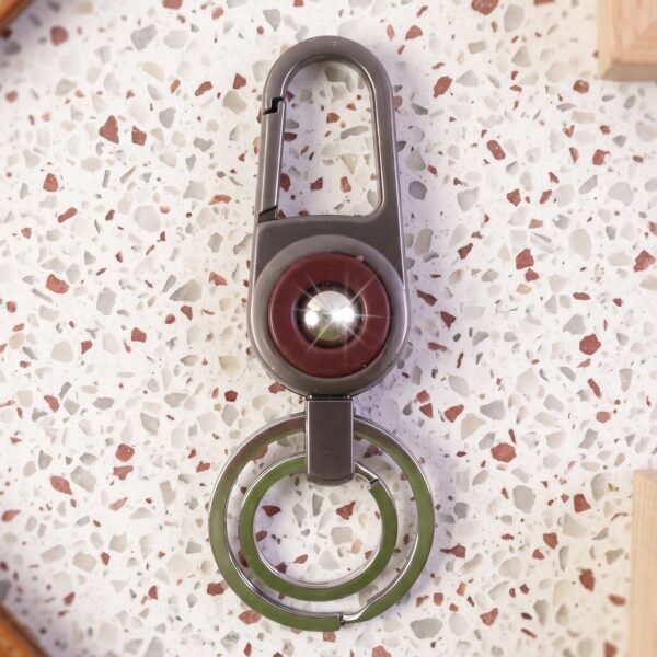 Heavy Duty Metal Key Holder – Secure Clipping & Dual Rings