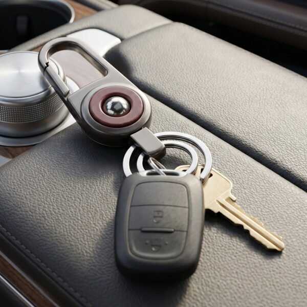 Heavy Duty Metal Key Holder – Secure Clipping & Dual Rings