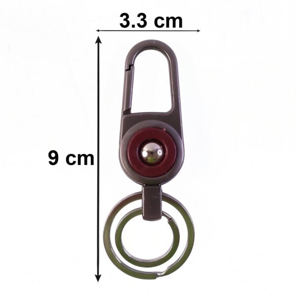 Heavy Duty Metal Key Holder – Secure Clipping & Dual Rings