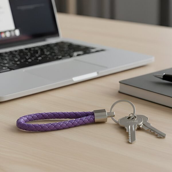 Braided Loop Keychain Set – 4-Piece Stylish Key Organizer for Daily Use