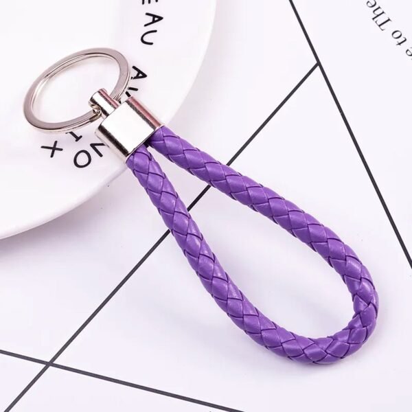 Braided Loop Keychain Set – 4-Piece Stylish Key Organizer for Daily Use