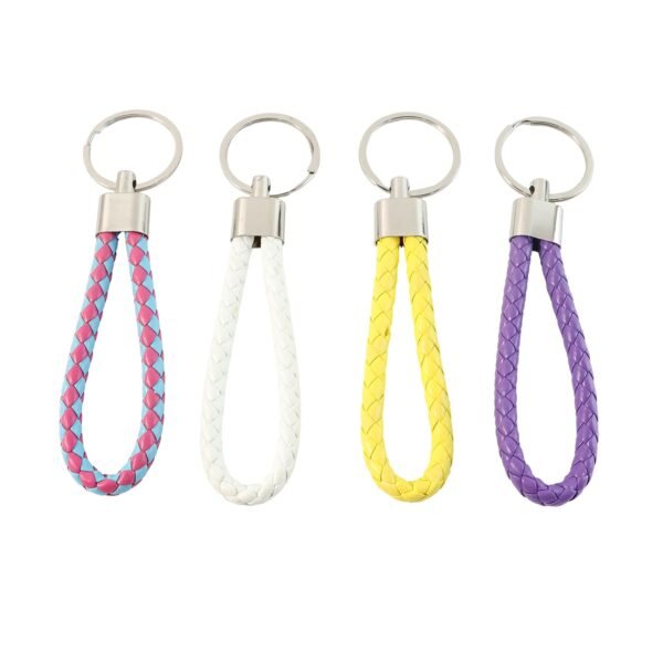 Braided Loop Keychain Set – 4-Piece Stylish Key Organizer for Daily Use