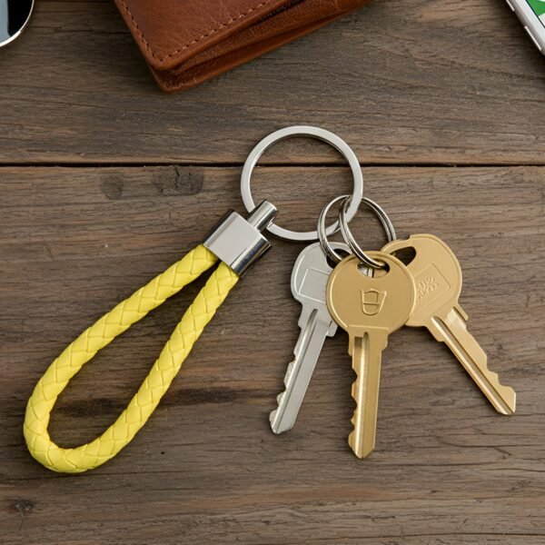 Braided Loop Keychain Set – 4-Piece Stylish Key Organizer for Daily Use