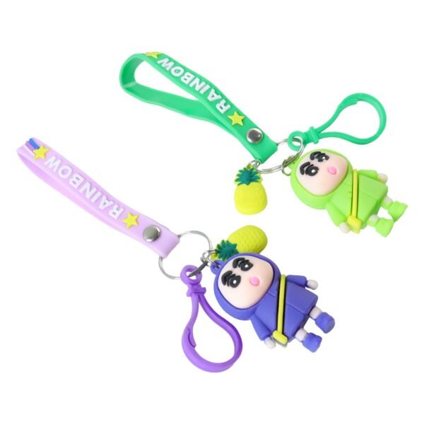 Cute Cartoon Doll Keychain – Vibrant & Lightweight Accessory